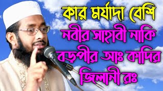 সাহাবীদের মর্যাদা বেশি নাকি বড় পীর আঃ কাদির জিলানী রঃ।।।। মুফতি ইমরান বিন নূর। new Islamic waz 2021.