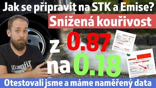 Jak se připravit na Emise? Snížená naměřená kouřivost z 0.87 na 0.18