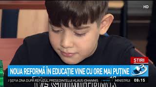 Noua reformă în Educaţie vine cu ore mai puţine