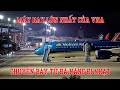 Toàn cảnh Boeing 787-10 của Vietnam Airlines cất cánh đêm ở sân bay Đà Nẵng bay đi Nhật Bản.