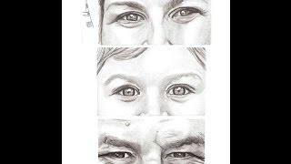 A Family's Eyes   A Dredfunn Original Pencil   Time Lapse Art