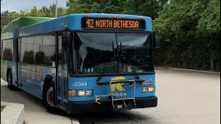 MCDOT Ride On 2009 Gillig Low Floor Advantage 5344 On Route 42