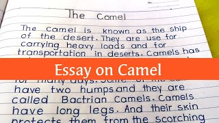 Essay On The Camel in English||The Camel essay in English||The Camel nibandh in English||