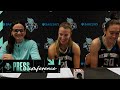 Sandy Brondello, Sabrina Ionescu, and Breanna Stewart Press Conference | Liberty vs. Sun