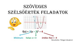 Szöveges szélsőérték feladatok