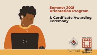 Orientation Program Summer 2021 & Certificate Ceremony | Department of English, Varendra University