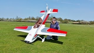 HANGAR 9 EXTRA 300 35% RC - DA 120cc MAIDEN FLIGHT - DEANO AT CMAC - 2015