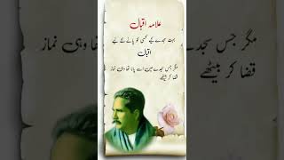 علامہ اقبال کی شاعری Allama Iqbal ki poetry #poetrylovers #quotes