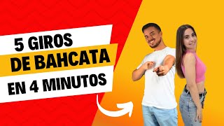 👉5 Giros de BACHATA EN PAREJA👉 -4 MINUTOS 👈