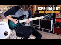 No Talking...Just Tones | ESP E-II M-II NT | Black Turquoise Burst