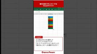 すぐできる！excelマジック 20 書式を壊さずにコピーする