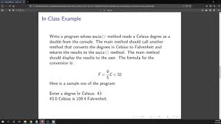 Value Methods Example: Temperature Conversion