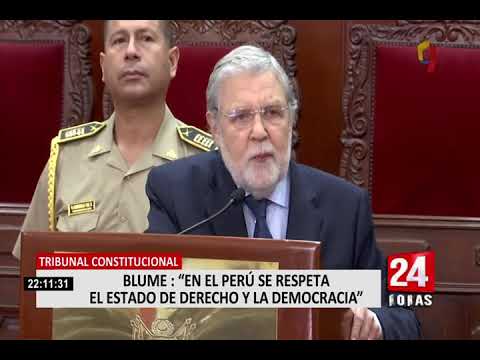 Tribunal Constitucional: En El Perú Se Respeta El Estado De Derecho Y ...