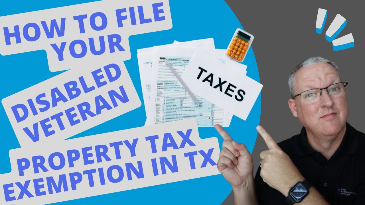 How To File Your Disabled Veteran Property Tax Exemption In Texas - YouTube