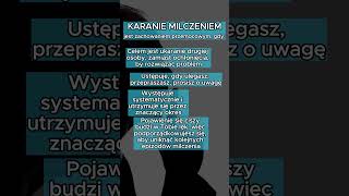 Karanie milczeniem  #psychologia #dda #psychologia