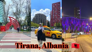 Day and Night in TIRANA ALBANIA 🇦🇱  | Travel Vlog 38