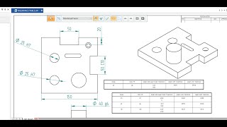 Solid edge drafting tutorial | Tolerance table