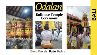 Upacara Odalan | Perayaan Hari Jadi Pura di Bali