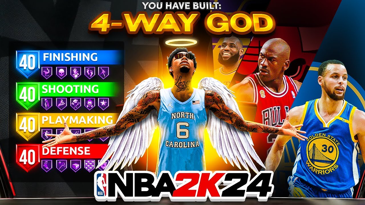 NEW "4-WAY GOD" BUILD IS THE BEST BUILD IN NBA 2K24! *NEW* BEST GAME ...