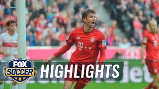 Muller adds to Bayern Munich advantage over Stuttgart | 2015–16 Bundesliga Highlights
