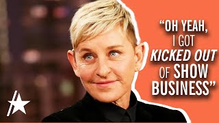 Ellen DeGeneres Jokes About Being 'Kicked Out Of Show Business'