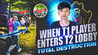 When T1 Player Enters T2 Lobby ||Total Destruction | Scrim Highlights | FT. TG DRAGOGRG | TG Esports