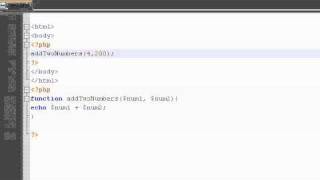 PHP Tutorial Video 8: Creating and Implementation of Functions (Functions Part 2)