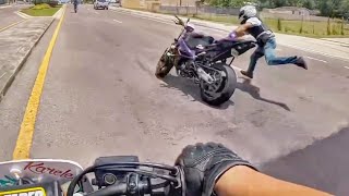 HECTIC ROAD BIKE CRASHES \u0026 MOTORCYCLE MISHAPS 2020 - BIKERS IN TROUBLE!