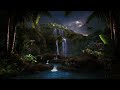 hidden oasis mystical rainforest ambience u0026 soothing waterfall sounds 8h of jungle atmosphere