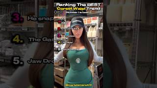 Ranking The Best Corset Waist Trend 💖✨ #tiktokviral