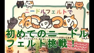 【ディアゴスティーニ】40歳のおっさんが挑戦！隔週刊　ニードフェルトでねこあつめ　しろねこさんを作ってみる