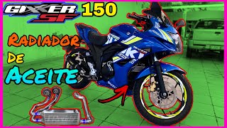 Instalar RADIADOR de aceite SUZUKI Gixxer sf 150(Suzuki gixxer modificada)// oil cooler