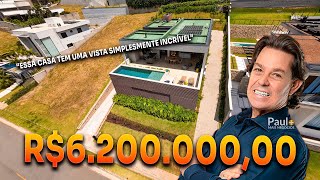 CASA ESPETACULAR NO CAMPO DE TOSCANA – 4 SUÍTES, PISCINA EM PEDRA HIJAU E VISTA PARA A SERRA!