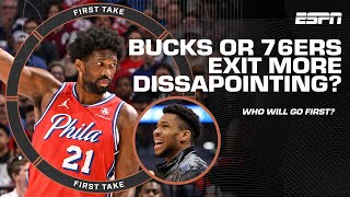 Which 1st Round exit would be more disappointing: 76ers or Bucks? 👀 | First Take Debates