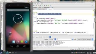 158 Android Studio SQLite OnCreate OnUpgrade Constructor