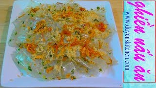 Cách Làm BÁNH TRÁNG CHÀ BÔNG Ăn Vặt Cực Đã By Duyens Kitchen | Ghiền nấu ăn