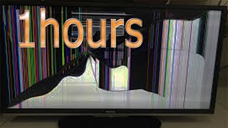 1 Hour Best HD Cracked Broken Screen tv