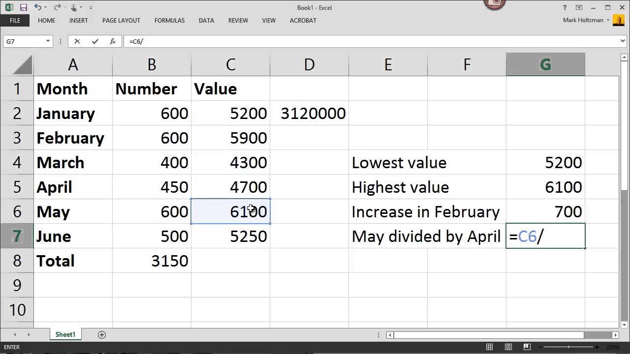 Introduction To Excel 3 - Formulas & References - YouTube