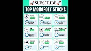 Stock Market News | #shorts #stockmarket #trading #share #trending #viral Monopoly Stocks to Buy now