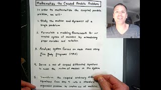 Steps to Mathematize the Coupled Pendula Problem