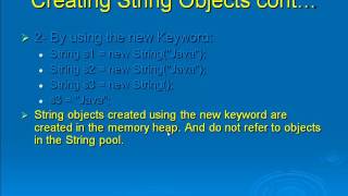 Java Level 1 Using Dr Java Lesson 21 String Class 01 Description