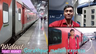 ( 15010 train ) mailani gorakhpur express 😍 | बिना टिकट यात्रा | lucknow to mailani train journey