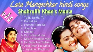 Lata Mangeshkar Popular Hits l Shahrukh Khan movie song | Jukebox l Hindi Songs