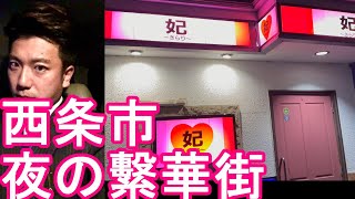 水の都【人口約10万人】愛媛県西条市！夜の繁華街西条駅周辺 市街地を散策！2004年に東予市、小松町、丹原町などと合併Night walking in Saijo city,Japan