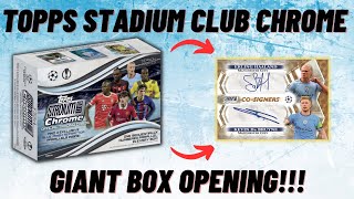 NEW! Topps UCC Stadium Club Chrome 2022/23 giant box opening! Big Rookie Hit!!