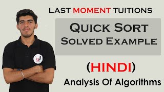 Quick Sort Algorithm Explained in Hindi with Example #2