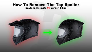 Daytona Helmets- How to remove the C6 top spoiler