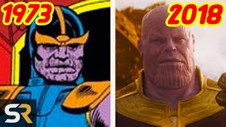 Thanos - Then vs Now: The Evolution Of The Mad Titan