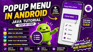 ANDROID - POPUP MENU TUTORIAL IN JAVA