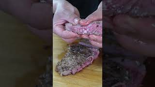 MEAT WITH FLAVORED BUTTER #shorts #asmr